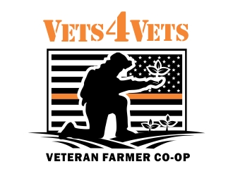 Vets 4 Vets logo design by ruki