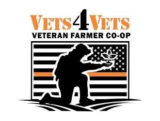 Vets 4 Vets logo design by ruki