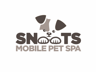 Snoots Mobile Pet Spa logo design by YONK