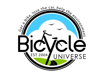 Bicycle Universe logo design by DreamLogoDesign