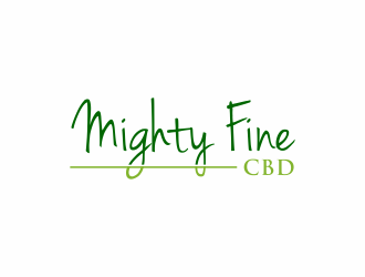 Mighty Fine CBD logo design by ammad