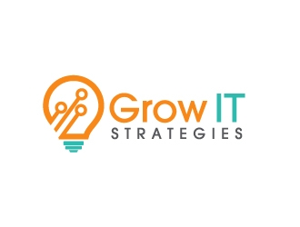 Grow IT Strategies logo design by kgcreative