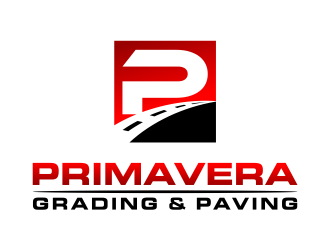 Primavera grading and paving logo design by cintoko