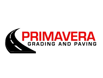 Primavera grading and paving logo design by ElonStark