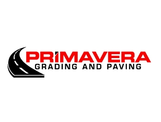Primavera grading and paving logo design by ElonStark