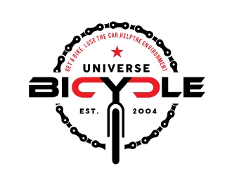 Bicycle Universe logo design by REDCROW