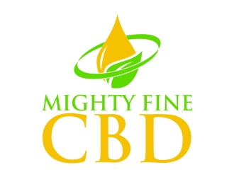 Mighty Fine CBD logo design by ElonStark