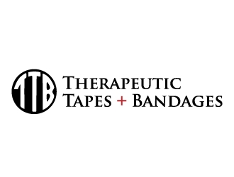 Therapeutic Tapes   Bandages (Logo must be TTB) (plus sign in red between Tapes and Bandages) logo design by akilis13