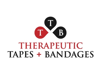 Therapeutic Tapes   Bandages (Logo must be TTB) (plus sign in red between Tapes and Bandages) logo design by akilis13