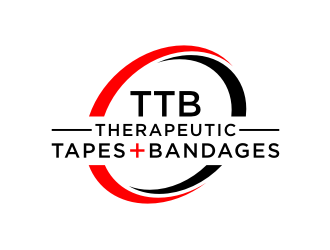 Therapeutic Tapes   Bandages (Logo must be TTB) (plus sign in red between Tapes and Bandages) logo design by Zhafir