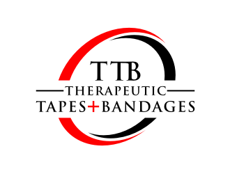 Therapeutic Tapes   Bandages (Logo must be TTB) (plus sign in red between Tapes and Bandages) logo design by Zhafir