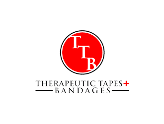Therapeutic Tapes   Bandages (Logo must be TTB) (plus sign in red between Tapes and Bandages) logo design by jancok