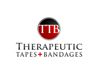 Therapeutic Tapes   Bandages (Logo must be TTB) (plus sign in red between Tapes and Bandages) logo design by Lavina