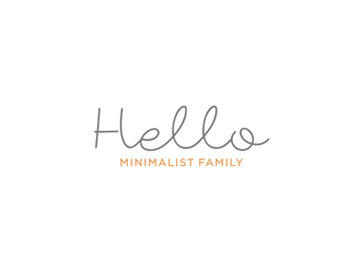 Hello Minimalist Family logo design by bomie