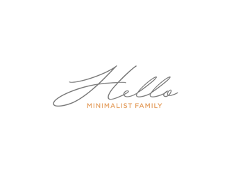 Hello Minimalist Family logo design by bomie