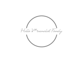 Hello Minimalist Family logo design by EkoBooM