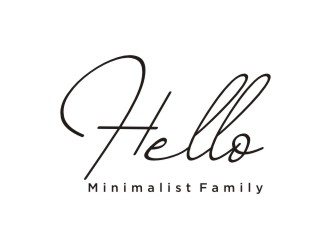 Hello Minimalist Family logo design by EkoBooM