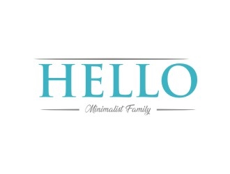 Hello Minimalist Family logo design by EkoBooM