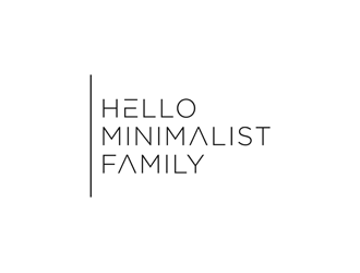 Hello Minimalist Family logo design by alby
