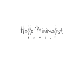 Hello Minimalist Family logo design by oke2angconcept
