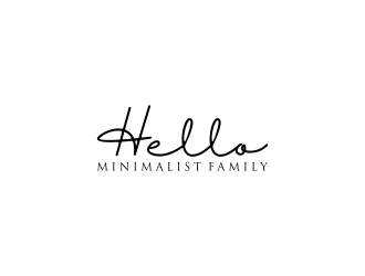 Hello Minimalist Family logo design by RIANW