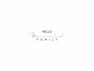 Hello Minimalist Family logo design by afra_art