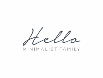 Hello Minimalist Family logo design by ammad