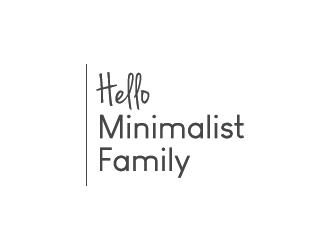 Hello Minimalist Family logo design by Fear