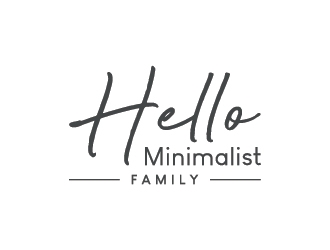 Hello Minimalist Family logo design by Fear