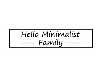 Hello Minimalist Family logo design by Fear