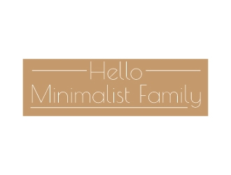 Hello Minimalist Family logo design by Fear
