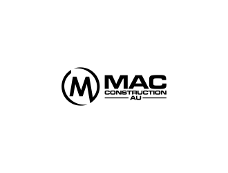 Mac Construction Au  logo design by coratcoret