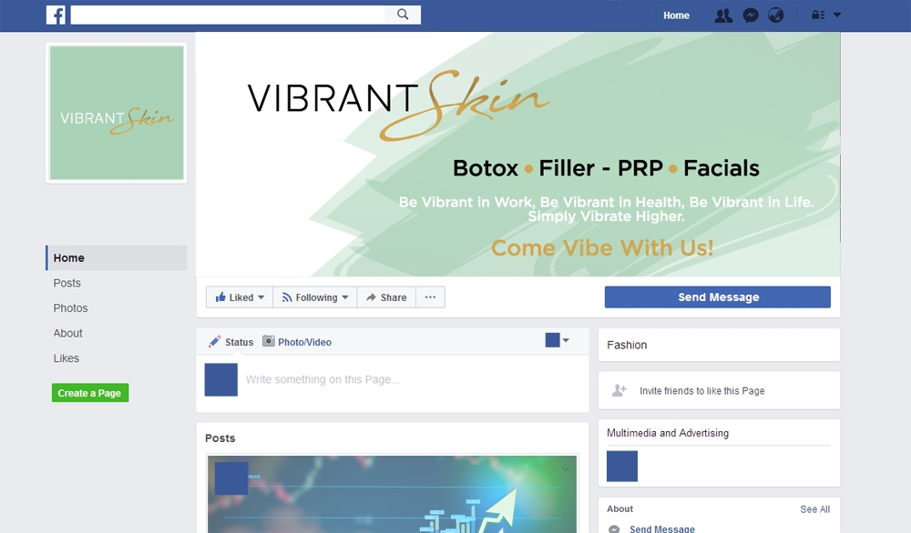 Vibrant Skin logo design by scriotx