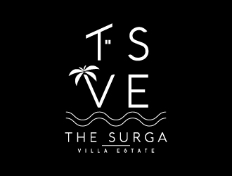 The Surga villa estate logo design by Aelius