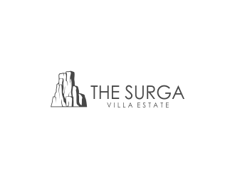 The Surga villa estate logo design by giphone