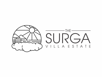 The Surga villa estate logo design by mutafailan