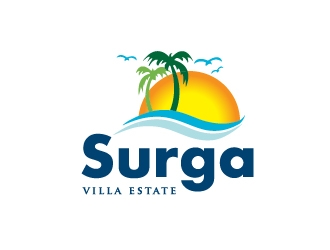 The Surga villa estate logo design by Marianne
