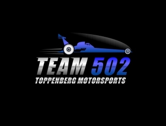 TEAM 502     TOPPENBERG MOTORSPORTS logo design by naldart