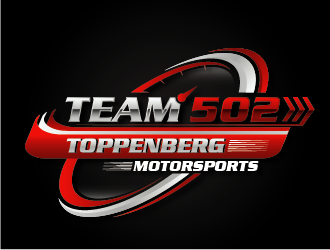 TEAM 502     TOPPENBERG MOTORSPORTS logo design by esso