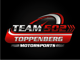 TEAM 502     TOPPENBERG MOTORSPORTS logo design by esso