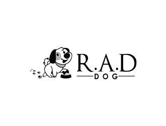 R.A.D. dog logo design by giphone