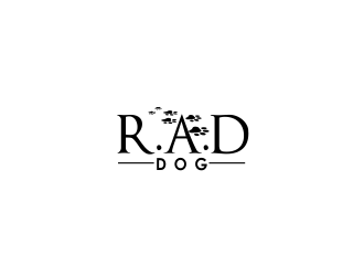 R.A.D. dog logo design by giphone