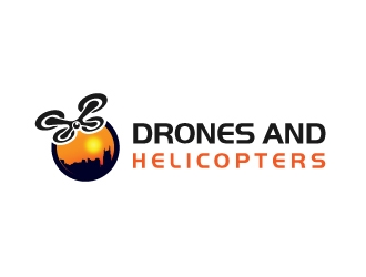 Drones and Helicopters logo design by Suvendu