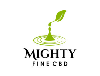Mighty Fine CBD logo design by JessicaLopes