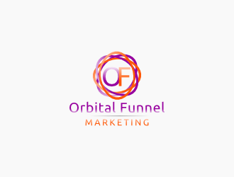 Orbital Funnel Marketing logo design by shoplogo