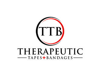 Therapeutic Tapes   Bandages (Logo must be TTB) (plus sign in red between Tapes and Bandages) logo design by johana