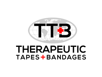 Therapeutic Tapes   Bandages (Logo must be TTB) (plus sign in red between Tapes and Bandages) logo design by done