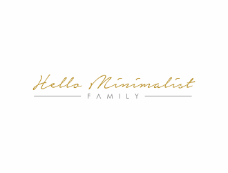 Hello Minimalist Family logo design by santrie