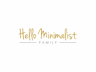 Hello Minimalist Family logo design by santrie