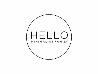 Hello Minimalist Family logo design by santrie